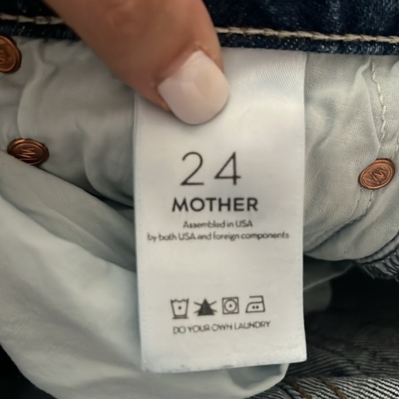 MOTHER DENIM mother superior size 24 scrapper ankle boyfriend jeans - Picture 7 of 10